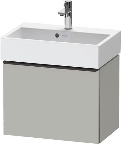 Vanity unit wall-mounted, DE42290BD070000 Concrete grey Matt, Decor, Handle Diamond black