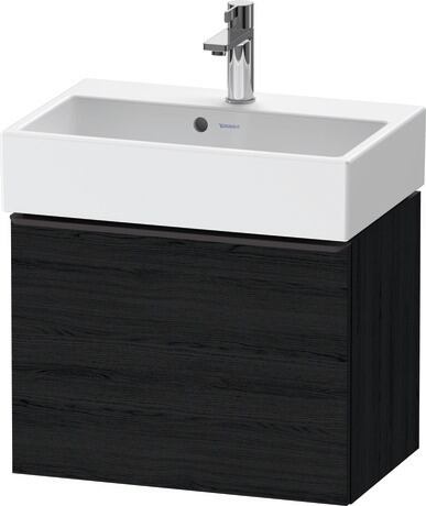 Vanity unit wall-mounted, DE42290BD160000 Black oak Matt, Decor, Handle Diamond black