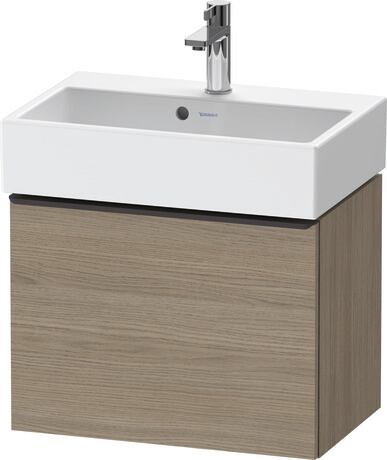 Vanity unit wall-mounted, DE42290BD350000 Oak terra Matt, Decor, Handle Diamond black