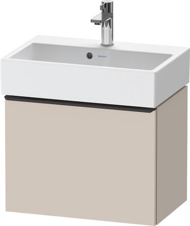 Vanity unit wall-mounted, DE42290BD910000 taupe Matt, Decor, Handle Diamond black