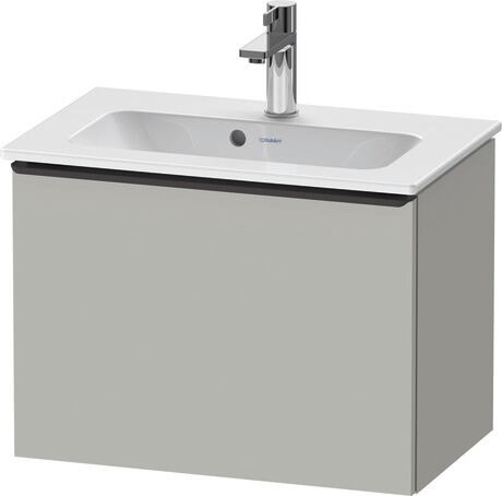 Vanity unit wall-mounted, DE42680BD070000 Concrete grey Matt, Decor, Handle Diamond black