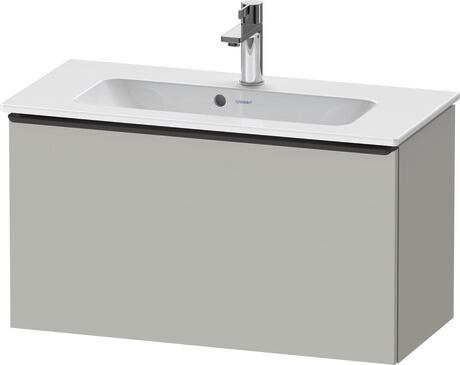 Vanity unit wall-mounted, DE42690BD070000 Concrete grey Matt, Decor, Handle Diamond black