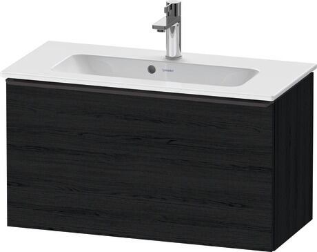 Vanity unit wall-mounted, DE42690BD160000 Black oak Matt, Decor, Handle Diamond black