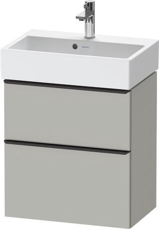 Vanity unit wall-mounted, DE43290BD070000 Concrete grey Matt, Decor, Handle Diamond black