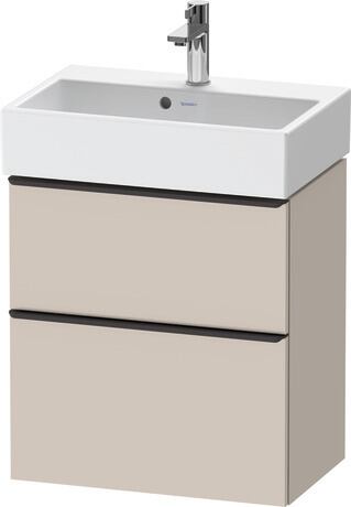 Vanity unit wall-mounted, DE43290BD910000 taupe Matt, Decor, Handle Diamond black