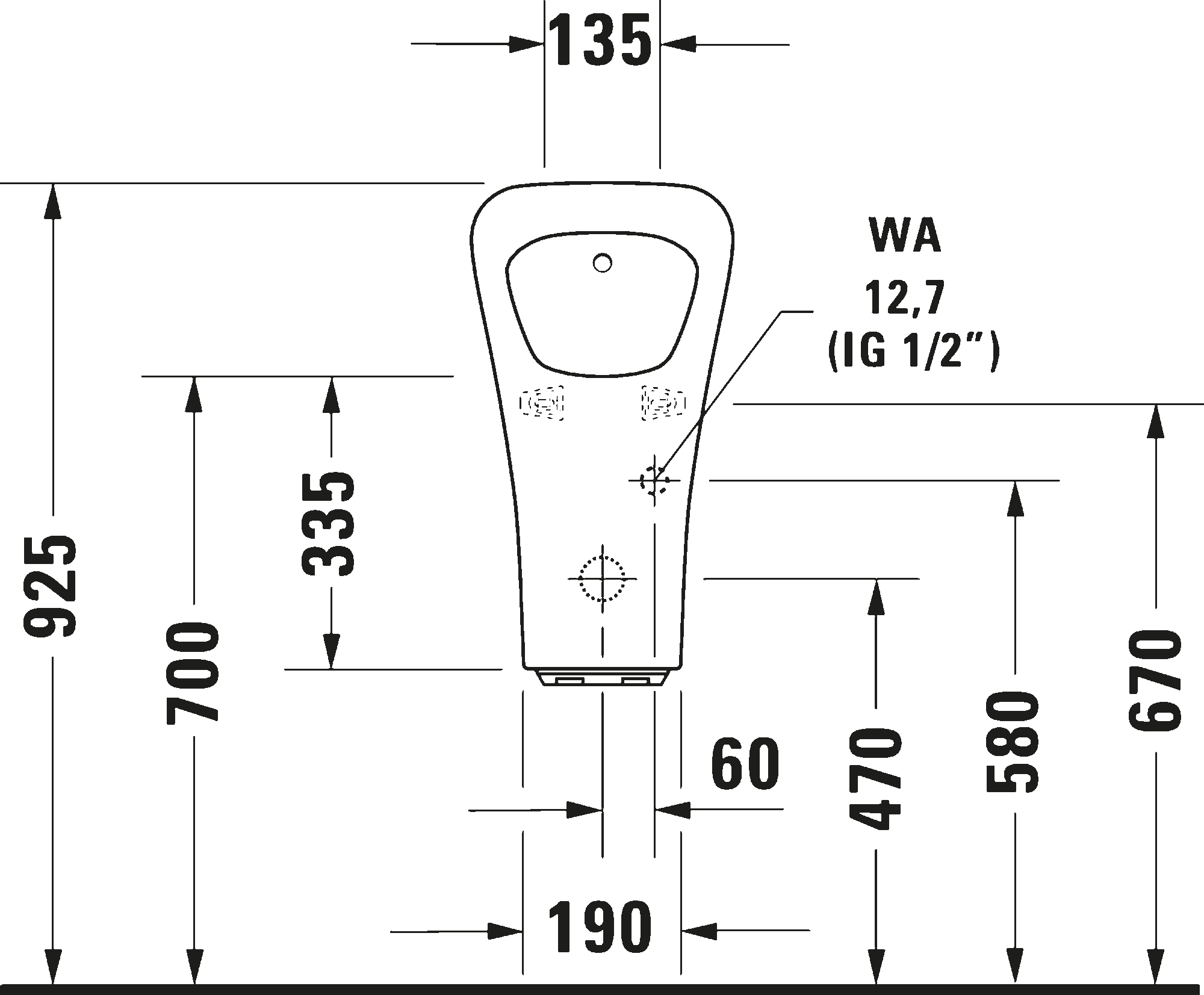 Electronic urinal, 280631