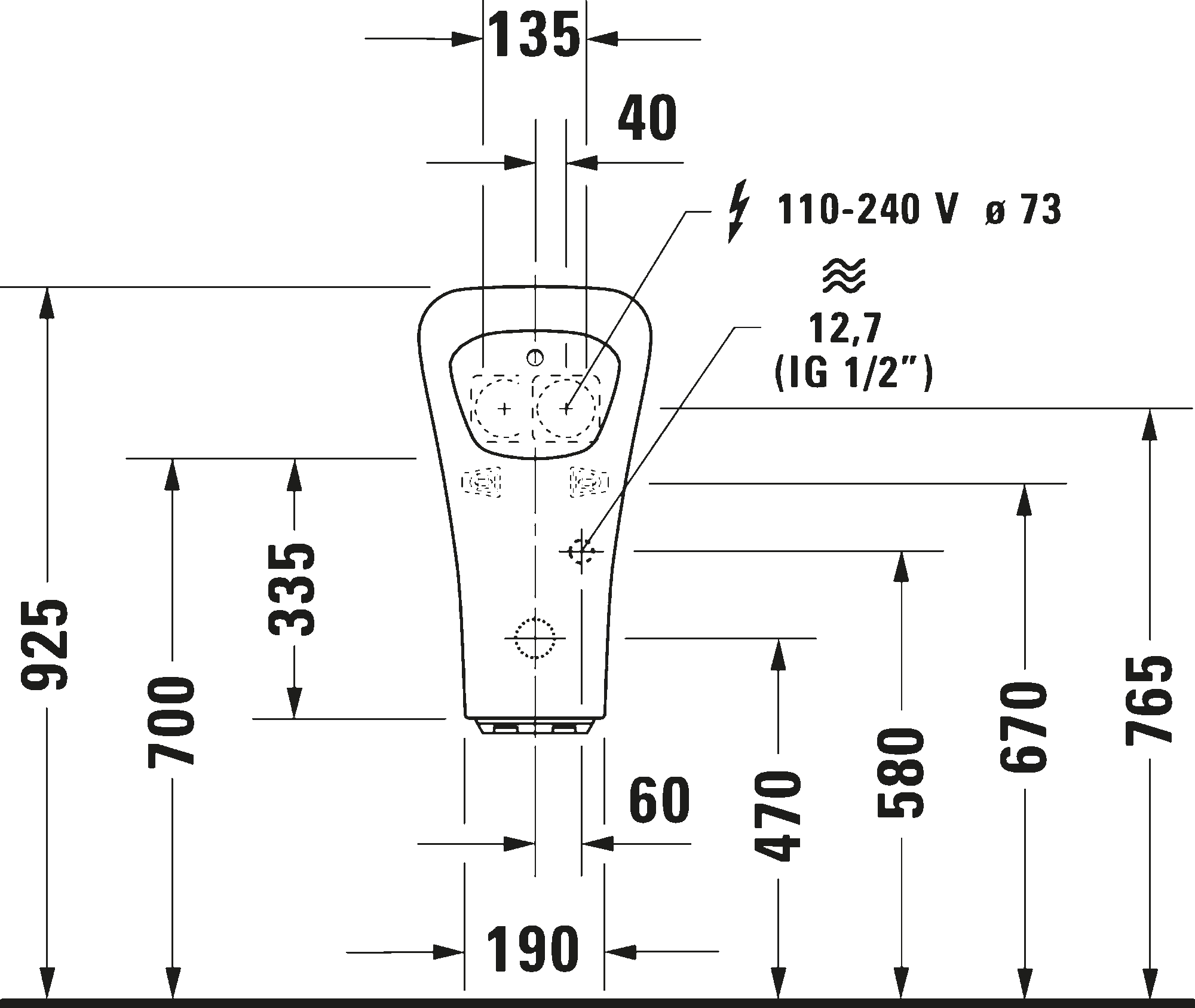 Electronic urinal, 280631