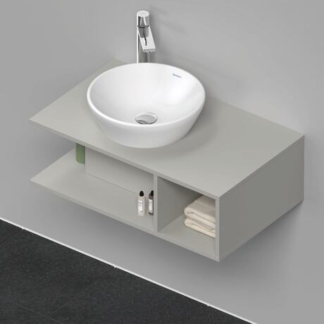 Console vanity unit wall-mounted, DE491800707 Concrete grey Matt, Decor