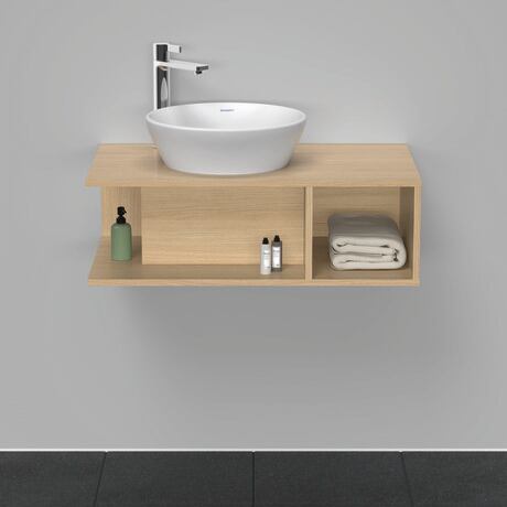 Console vanity unit wall-mounted, DE491803030 Natural oak Matt, Decor