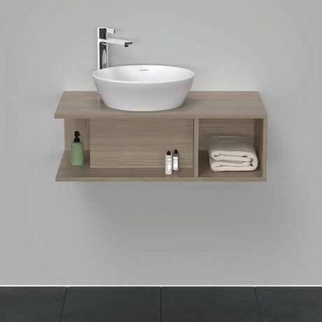 Console vanity unit wall-mounted, DE491803535 Oak terra Matt, Decor