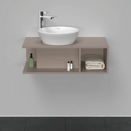 Console vanity unit wall-mounted, DE491804343 Basalte Matt, Decor