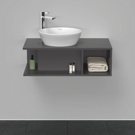 Console vanity unit wall-mounted, DE491804949 Graphite Matt, Decor