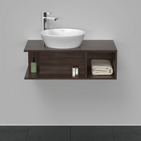 Mueble bajo lavabo para encimera, DE491805353 Castaño oscuro Mate Decoración
