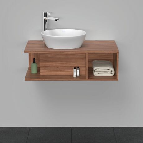 Console vanity unit wall-mounted, DE491807979 Walnut Matt, Decor