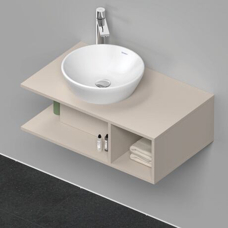 Console vanity unit wall-mounted, DE491809191 taupe Matt, Decor