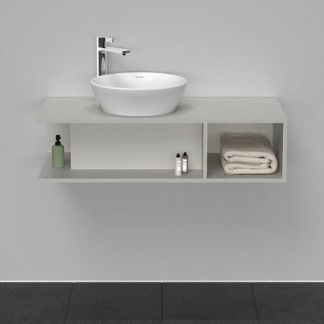 Console vanity unit wall-mounted, DE491900707 Concrete grey Matt, Decor