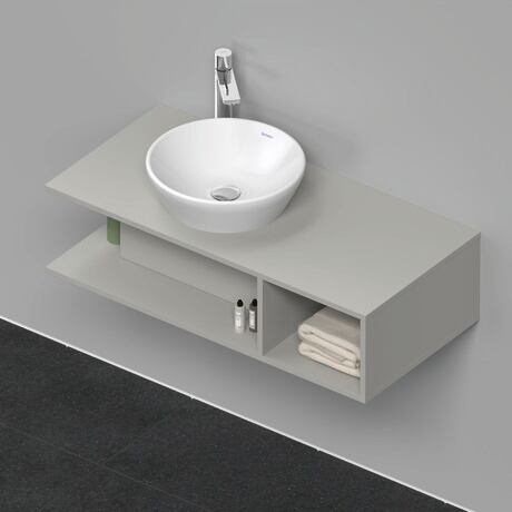 Console vanity unit wall-mounted, DE491900707 Concrete grey Matt, Decor