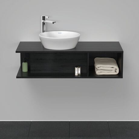 Console vanity unit wall-mounted, DE491901616 Black oak Matt, Decor