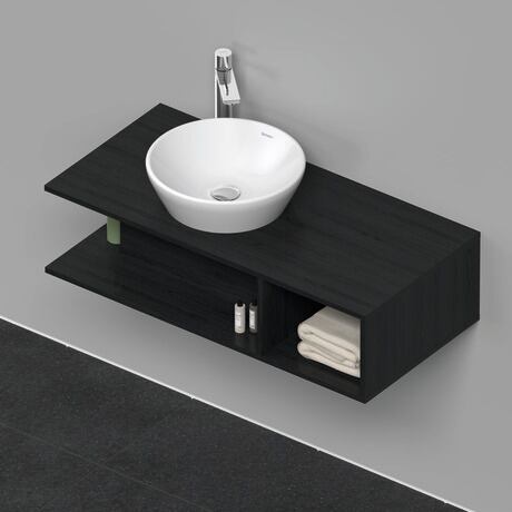 Console vanity unit wall-mounted, DE491901616 Black oak Matt, Decor