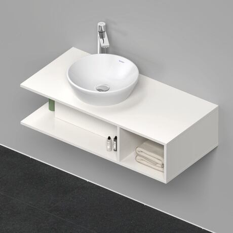 Console vanity unit wall-mounted, DE491902222 White High Gloss, Decor