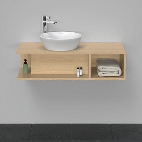 Console vanity unit wall-mounted, DE491903030 Natural oak Matt, Decor