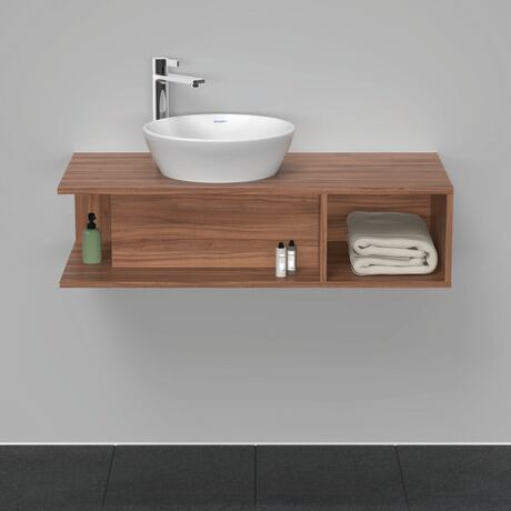 Console vanity unit wall-mounted, DE491907979 Walnut Matt, Decor