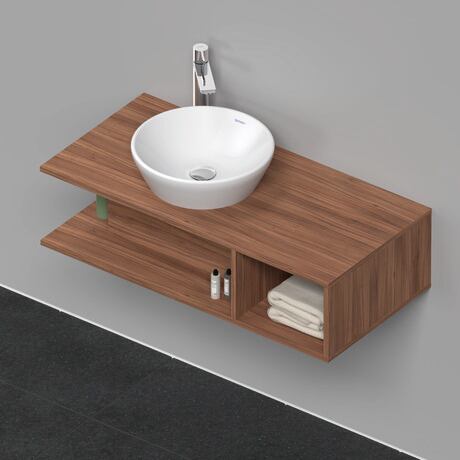 Console vanity unit wall-mounted, DE491907979 Walnut Matt, Decor