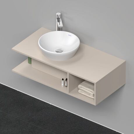 Console vanity unit wall-mounted, DE491909191 taupe Matt, Decor