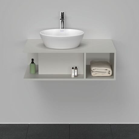 Console vanity unit wall-mounted, DE492800707 Concrete grey Matt, Decor