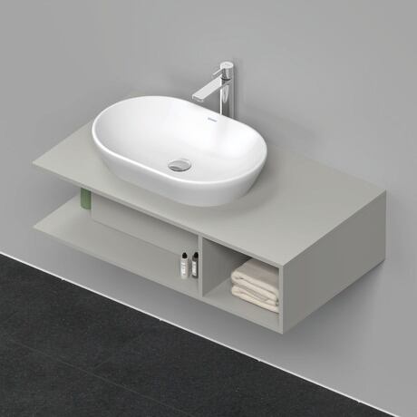 Console vanity unit wall-mounted, DE492900707 Concrete grey Matt, Decor