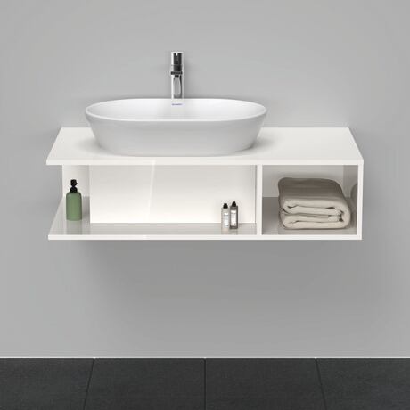 Console vanity unit wall-mounted, DE492902222 White High Gloss, Decor