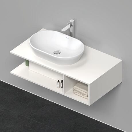 Console vanity unit wall-mounted, DE492902222 White High Gloss, Decor