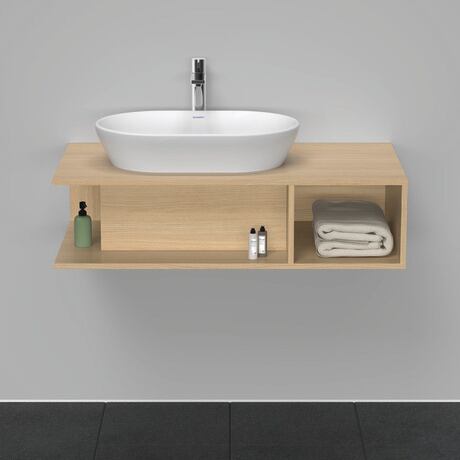 Console vanity unit wall-mounted, DE492903030 Natural oak Matt, Decor