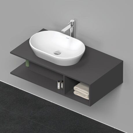 Console vanity unit wall-mounted, DE492904949 Graphite Matt, Decor