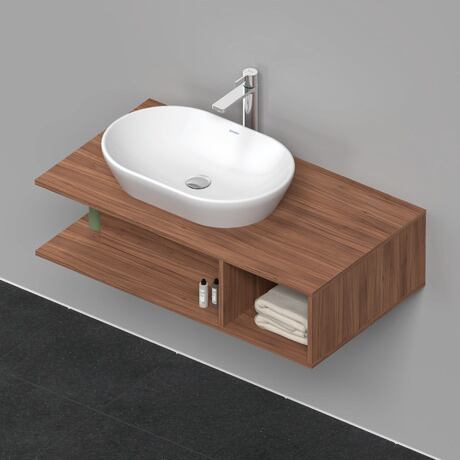 Console vanity unit wall-mounted, DE492907979 Walnut Matt, Decor