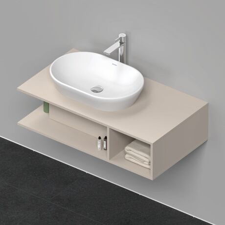 Console vanity unit wall-mounted, DE492909191 taupe Matt, Decor