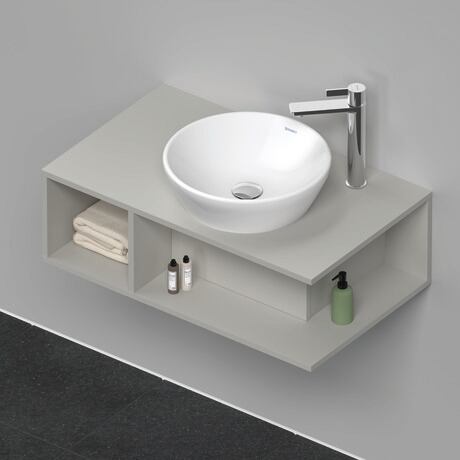 Console vanity unit wall-mounted, DE493800707 Concrete grey Matt, Decor