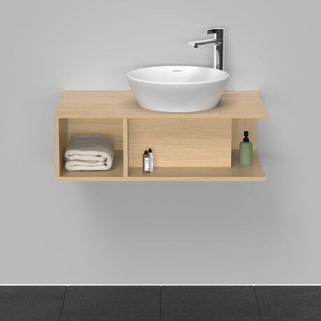 Console vanity unit wall-mounted, DE493803030 Natural oak Matt, Decor