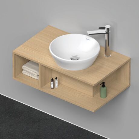 Console vanity unit wall-mounted, DE493803030 Natural oak Matt, Decor