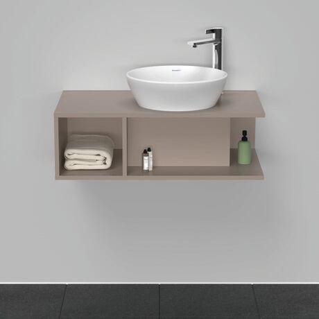 Console vanity unit wall-mounted, DE493804343 Basalte Matt, Decor