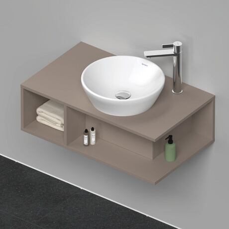 Console vanity unit wall-mounted, DE493804343 Basalte Matt, Decor