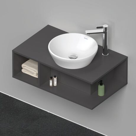 Console vanity unit wall-mounted, DE493804949 Graphite Matt, Decor