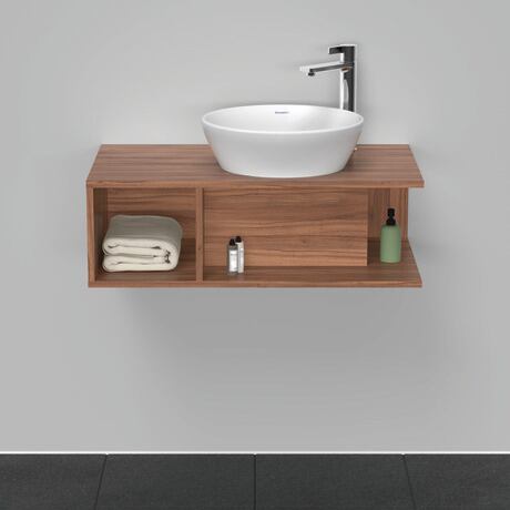 Console vanity unit wall-mounted, DE493807979 Walnut Matt, Decor