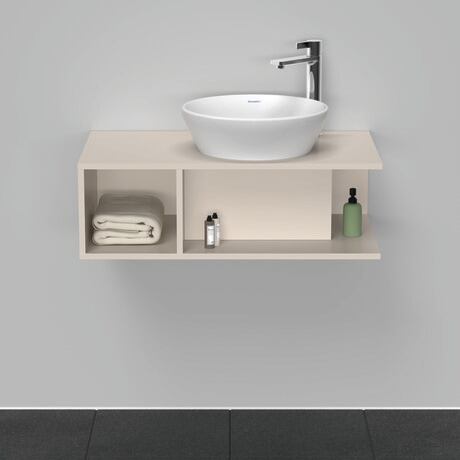 Console vanity unit wall-mounted, DE493809191 taupe Matt, Decor