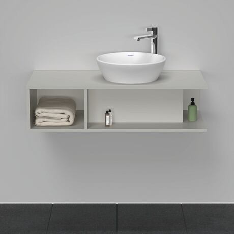 Console vanity unit wall-mounted, DE493900707 Concrete grey Matt, Decor