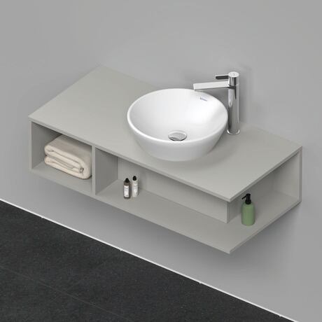 Console vanity unit wall-mounted, DE493900707 Concrete grey Matt, Decor