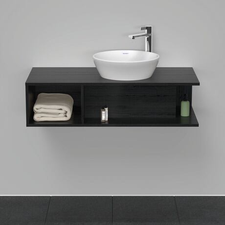 Console vanity unit wall-mounted, DE493901616 Black oak Matt, Decor