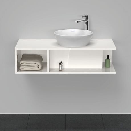 Console vanity unit wall-mounted, DE493902222 White High Gloss, Decor