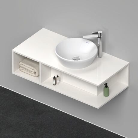 Console vanity unit wall-mounted, DE493902222 White High Gloss, Decor