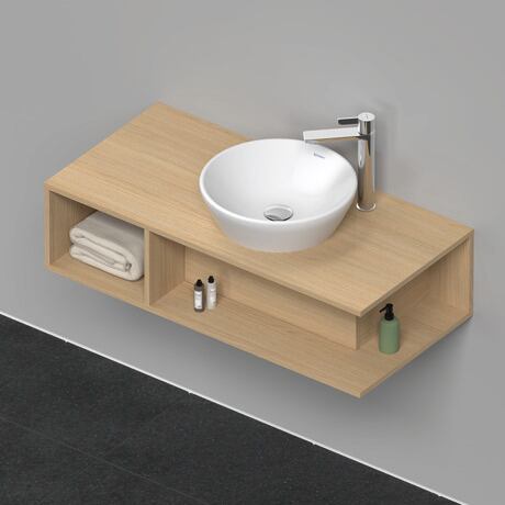 Console vanity unit wall-mounted, DE493903030 Natural oak Matt, Decor